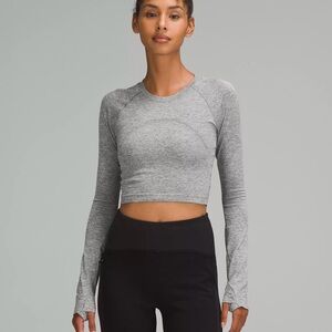 NWT, Lululemon Swiftly Tech Cropped Long Sleeve 2.0 Sz 8